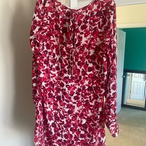 Floral Shift Dress with bow tie back